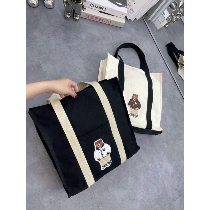 Túi who tote dáng vải nữ