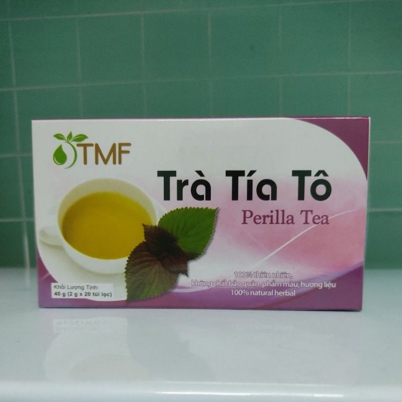 Trà Tía Tô hộp 20 túi lọc Giúp giải cảm, giảm ho, làm đẹp da, nám, tàn nhang Siêu Thị Sức Khoẻ 365