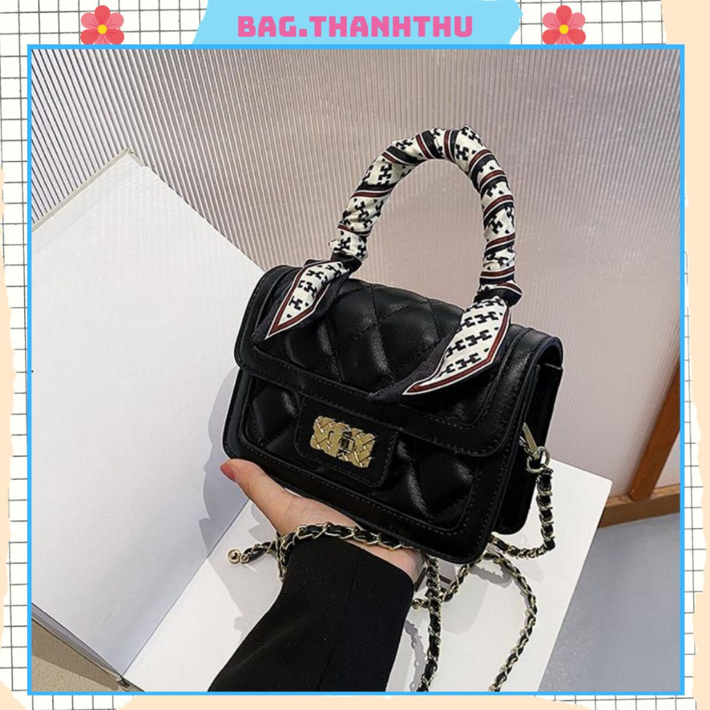 Túi xách đeo chéo cầm tay thời trang Bag.thanhthu hoạ tiết Khoá đẹp giá rẻ 797