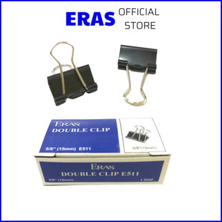 Hộp 12 kẹp bướm đen 15 mm eras e511