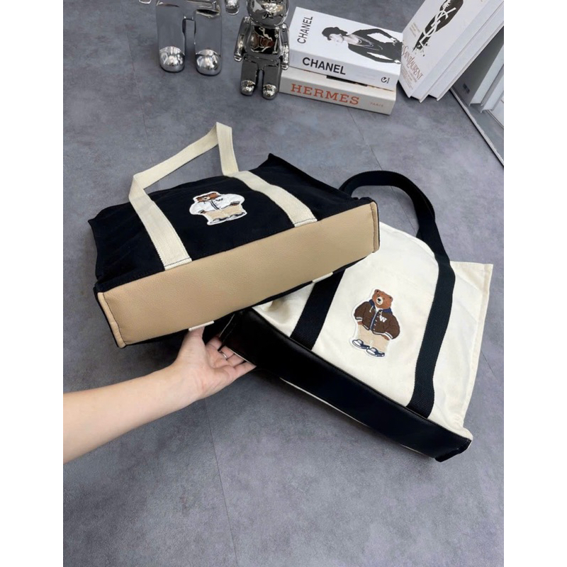 Túi who tote dáng vải nữ