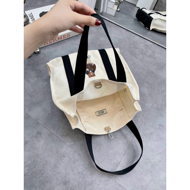 Túi who tote dáng vải nữ