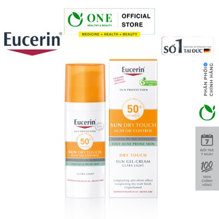 Kem chống nắng kiềm dầu & ngừa mụn Eucerin Sun Dry Touch SPF50+ 50ml