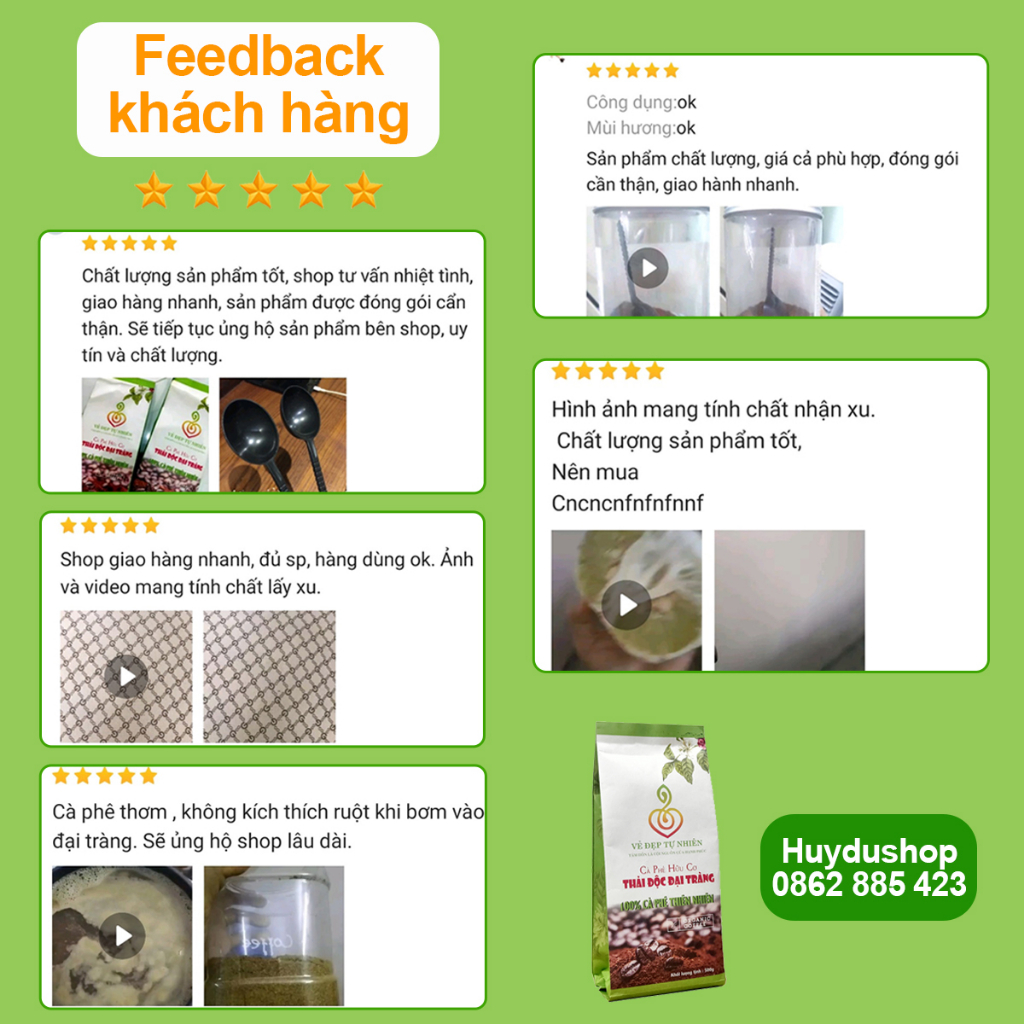 Cà phê thải độc đại tràng enema dạng bột; 100% cà phê hữu cơ  - Enema Coffee, detox