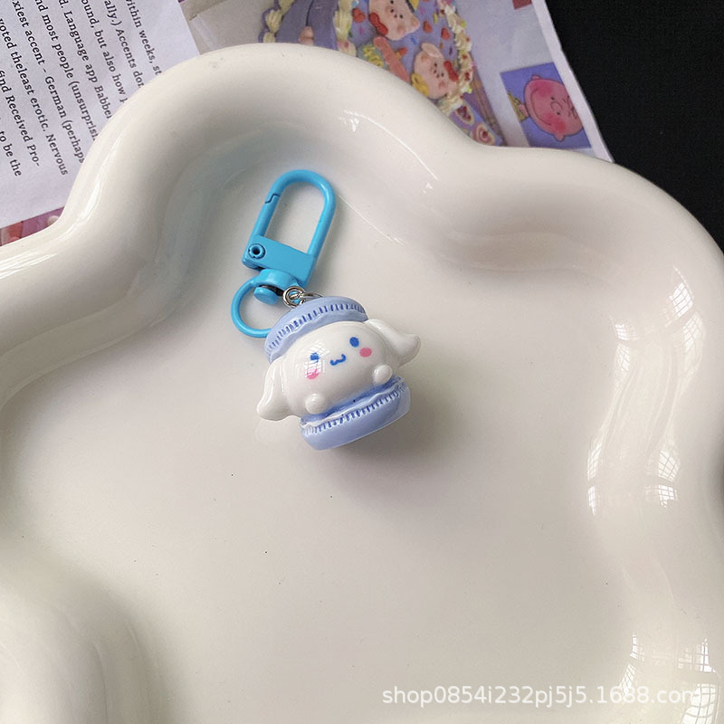 Móc Khóa Hình Chú Chó Sanrio Màu Macaron Dễ Thương