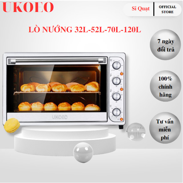 Lò nướng UKOEO 32L, 52L (bản nội địa), Lò Nướng Bánh, Nướng Thịt, Chiên Không Dầu- Sỉ Hà Nội