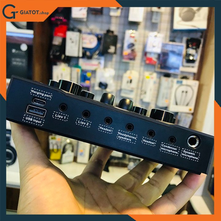 Mixer kiêm sound card ZANSONG K18 kèm 2 mic không dây có auto turn