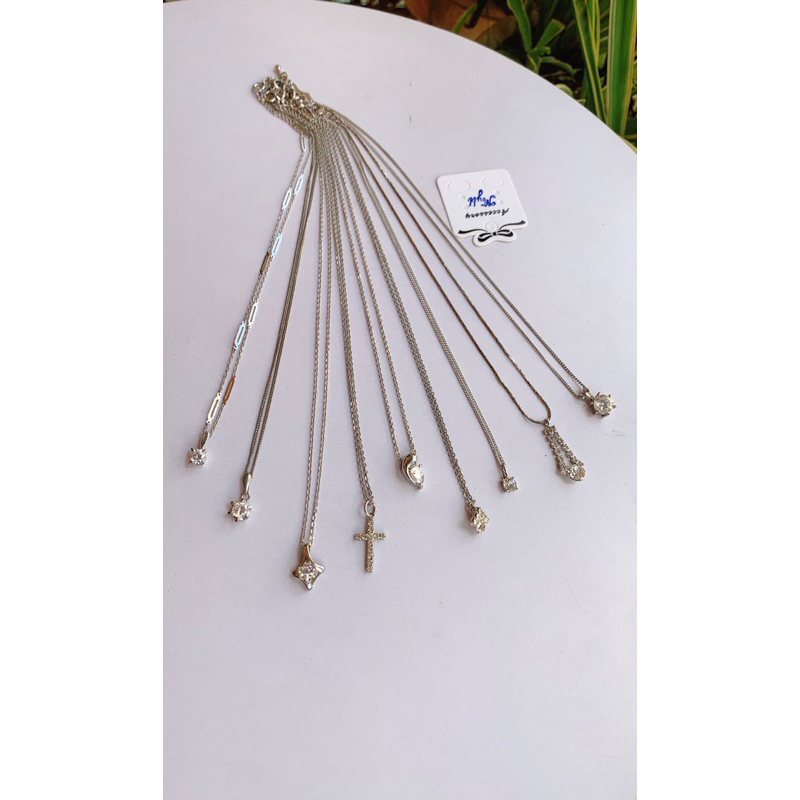 Dây chuyền mảnh pha lê thời trang si Nhật