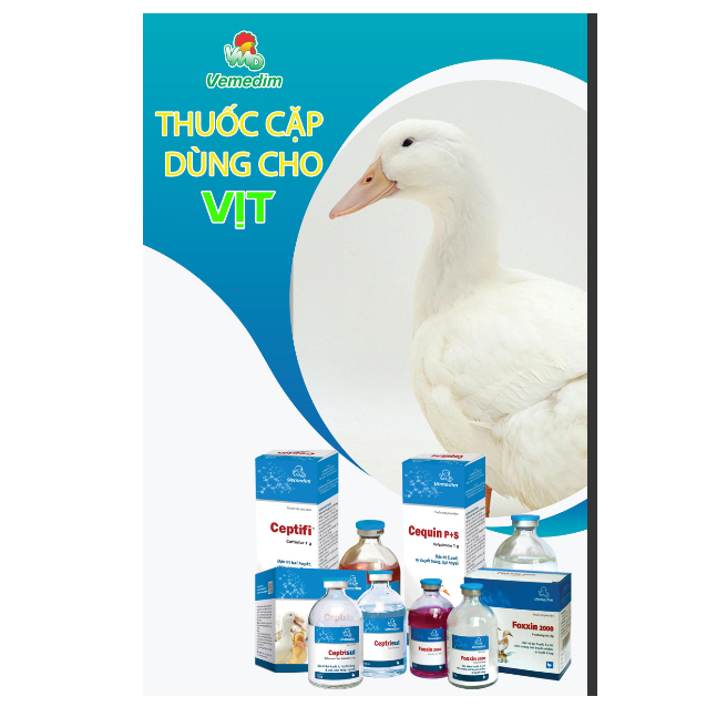 Vemedim Amoxi 20% LA chữa viêm phổi, viêm vú cho chó mèo và gia súc, tác động kéo dài 48h, an toàn cho gia súc mang thai