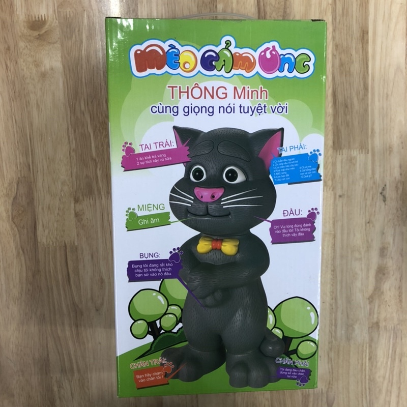 Đồ Chơi Chú Mèo Cảm Ứng Thông Minh Biết Ghi Âm Phát Lại, Hát, Kể Chuyện