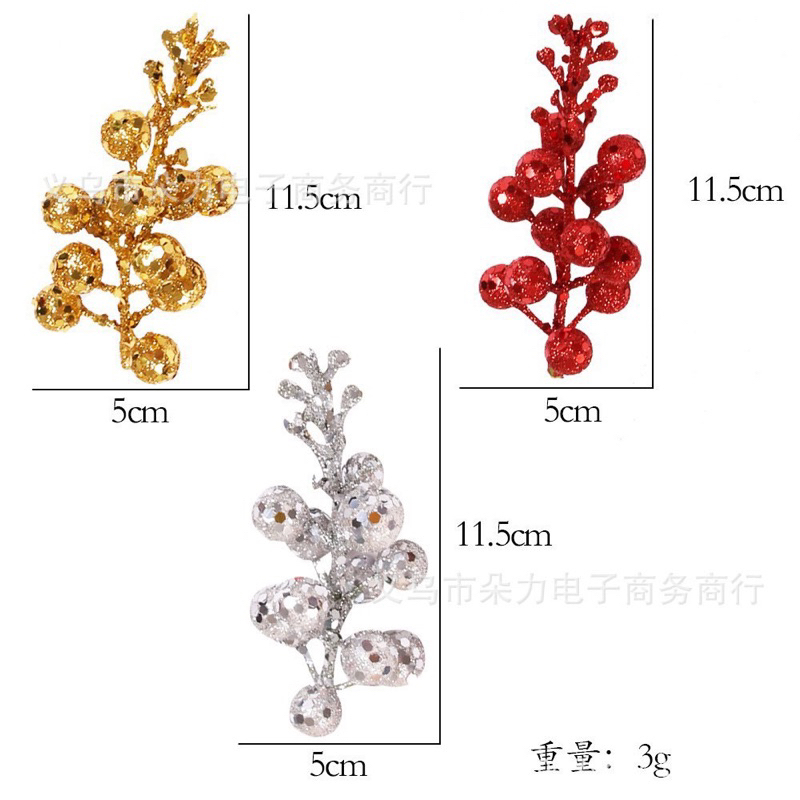 Trái sung kim tuyến trang trí tháp bánh tháp nước phụ kiện treo Tết