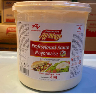 Sốt Mayonnaise Loại 3kg AjNOMOTO, Sốt Mayonnaise AJi-Mayo chỉ dùng cho nhà hàng và quán ăn lớn