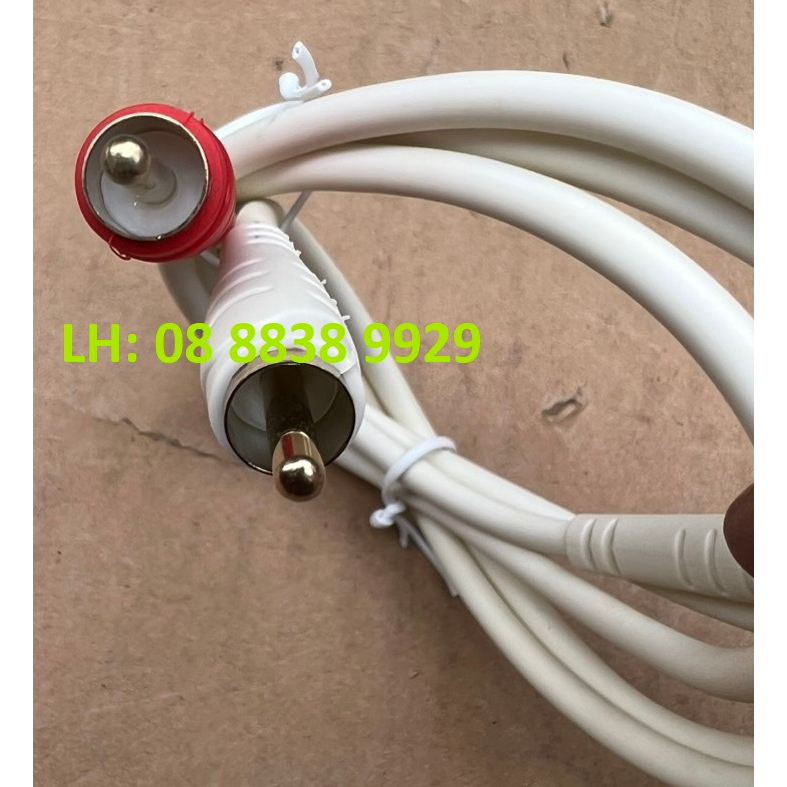 1 DÂY CÁP KẾT NỐI AUDIO, 1 ĐẦU 3.5 RA 2 ĐẦU HOA SEN DÀI 1M, HÀNG NHÂP KHẨU - GIÁ 1 DÂY
