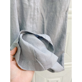 RUBY LINEN - Quần dài ống suông lưng cao LINEN PHÁP.
