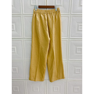 RUBY LINEN - Quần dài ống suông lưng cao LINEN PHÁP.
