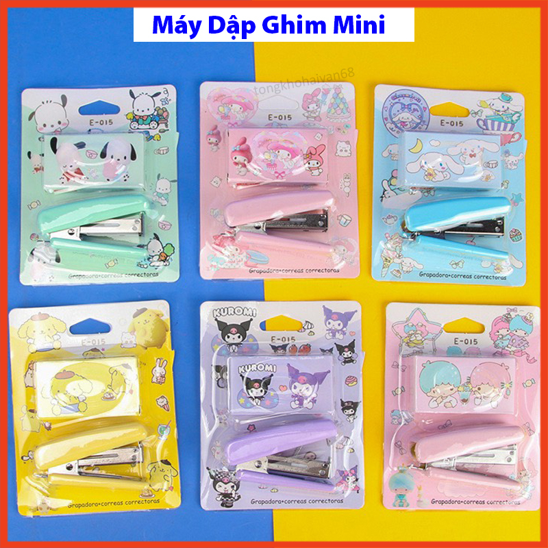 Máy Dập Ghim Bằng Tay Mini G15 Nhiều Hình Cute, Kẹp Ghim Bấm Giấy Số 10 Dễ Thương Cho Học Sinh Và Văn Phòng