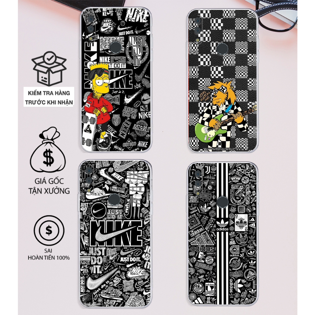 Ốp lưng Vsmart Star / Star 3 / Star 4 / Star3 / Star4 in hình NIKE, CARO tối giản bảo vệ camera giá rẻ