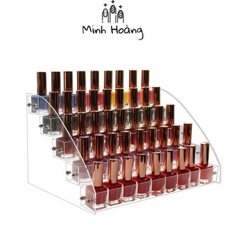 Kệ mica trưng bày sơn móng tay 5 tầng