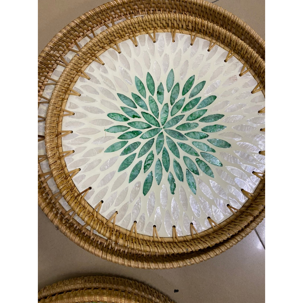 Khay mây khảm trai Nam Việt