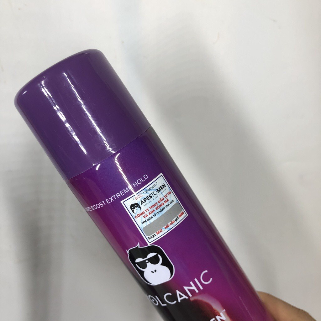 Gôm, Keo Xịt Tóc Volcanic 350ml Cho Nam Nữ. Tạo Kiểu, Giữ Nếp Cho Tóc,Hương Thơm Dễ Chịu. Hàng Chính Hãng Zed 2023