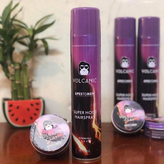 Gôm, Keo Xịt Tóc Volcanic 350ml Cho Nam Nữ. Tạo Kiểu, Giữ Nếp Cho Tóc,Hương Thơm Dễ Chịu. Hàng Chính Hãng Zed 2023