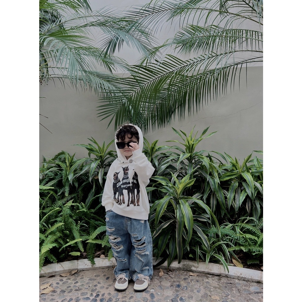 Áo nỉ mũ cho bé Repesent , áo hoodie trẻ em unisex - Winni Kids