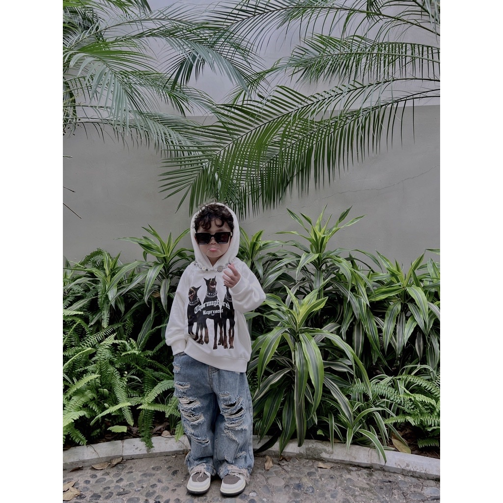 Áo nỉ mũ cho bé Repesent , áo hoodie trẻ em unisex - Winni Kids