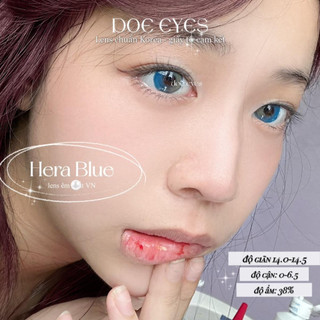 Kính áp tròng DOE EYES [Hera Blue có cận đến 6.5] - Lens Hàn style douyin -  Kính áp tròng cận