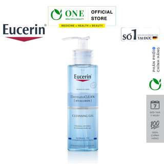 Gel rửa mặt cho da nhạy cảm Eucerin Dermato Clean Hyaluron Cleansing Gel 200ml
