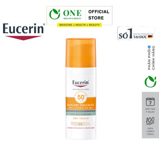 Kem chống nắng kiềm dầu, có màu Eucerin Sun Dry Touch CC Oil Control SPF50+ 50ml