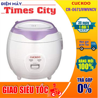 Nồi Cơm Điện Cuckoo CR-0671/VWVNCV 1 lít (Bảo Hành 12 tháng)