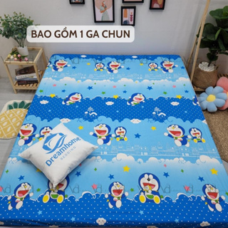 Ga giường cotton 100%, drap cotton bo chun đủ size nệm 1m2 1m6 1m8 2m2