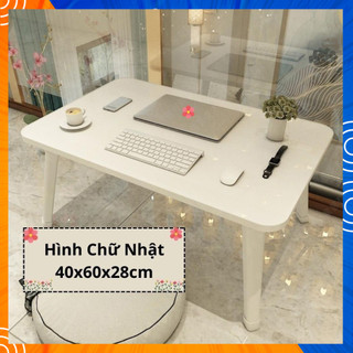 Bàn gấp gọn mini chất liệu mặt gỗ chân nhựa, nhiều màu xinh xắn lựa chọn, kích thước 40x60x28cm