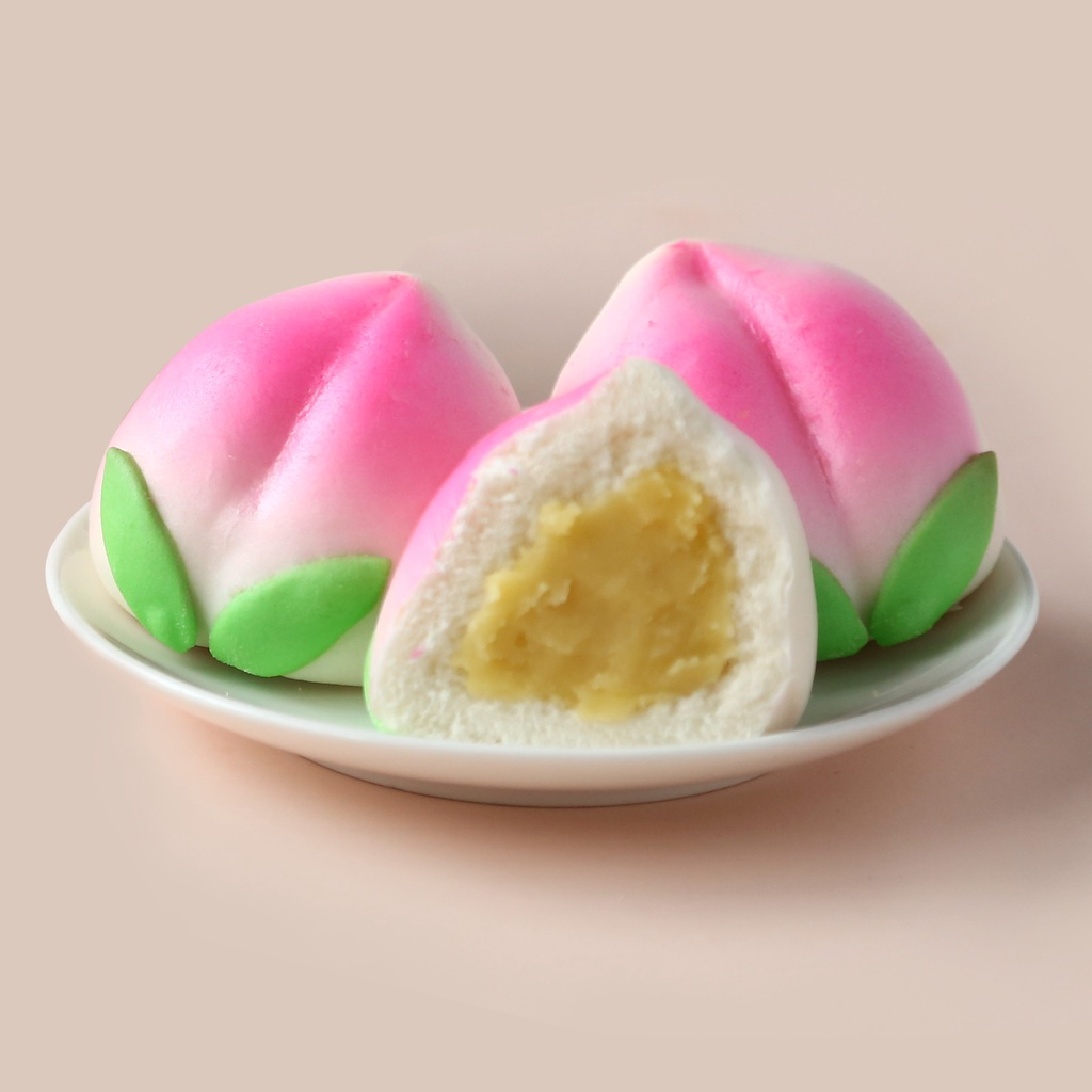 CHÍNH HÃNG Gói 4 Bánh Bao Trái Đào THỌ PHÁT FOOD 280g