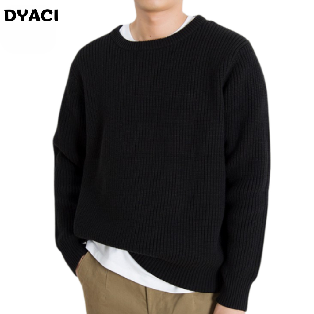 Áo Len Nam Cổ Tròn Dài Tay DYACI Kiểu Dáng Áo Sweater Chất Dày Dặn Đẹp Cao Cấp Nhiều Màu Phong Cách Hàn Quốc AL69