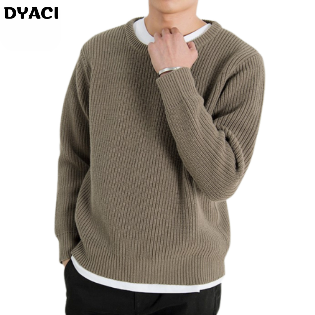 Áo Len Nam Cổ Tròn Dài Tay DYACI Kiểu Dáng Áo Sweater Chất Dày Dặn Đẹp Cao Cấp Nhiều Màu Phong Cách Hàn Quốc AL69