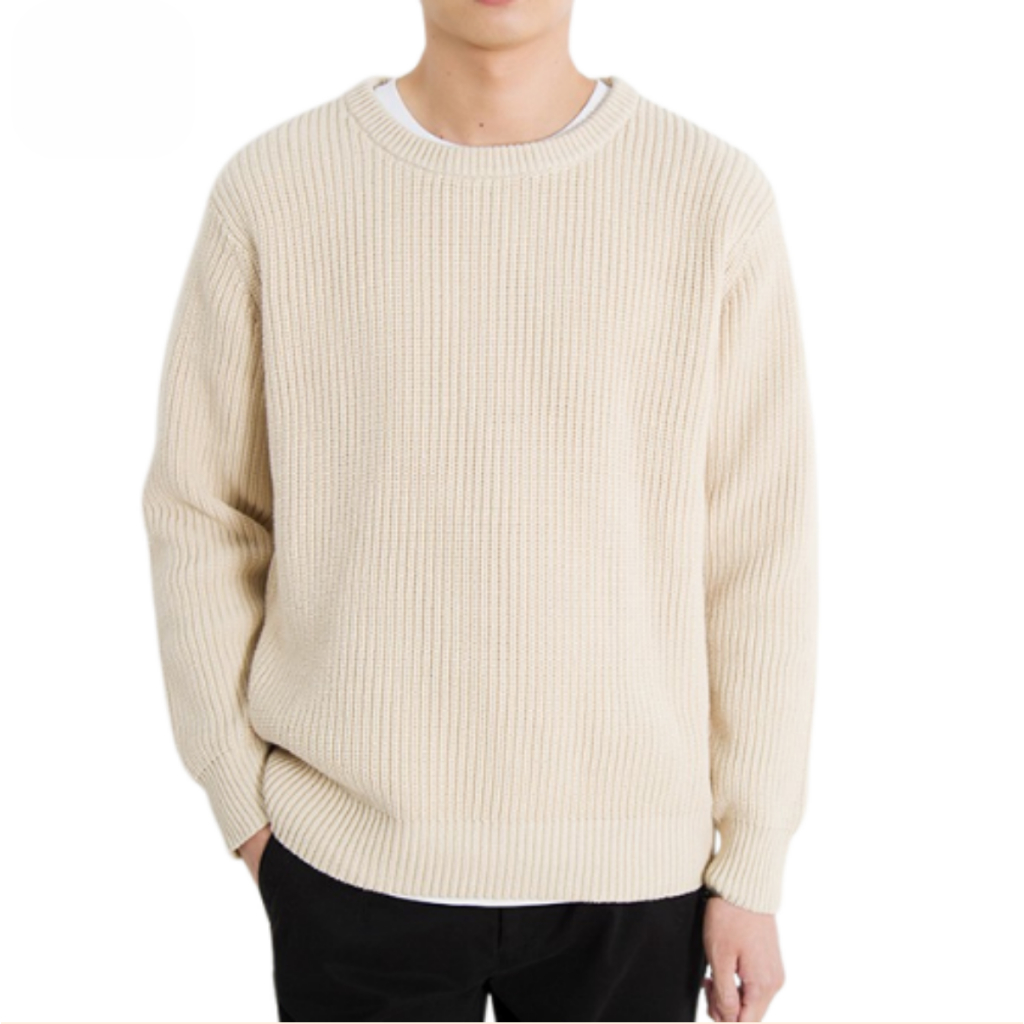 Áo Len Nam Cổ Tròn Dài Tay Kiểu Dáng Sweater Cao Cấp Phong Cách Hàn Quốc Form Rộng  Nhiều Màu DYACI Hạt Gạo AL69