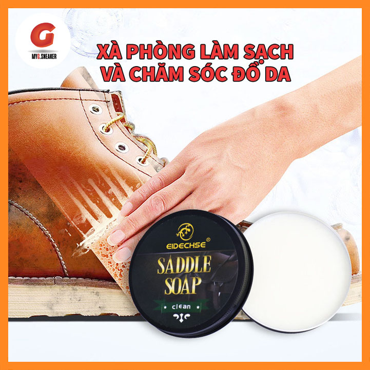 Xà phòng làm sạch giày da, đồ da, túi ví - Saddle soap 100ml