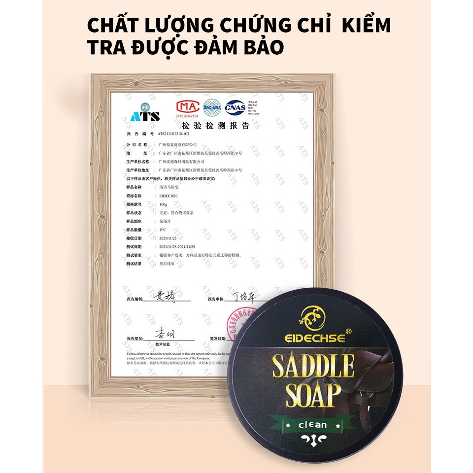 Xà phòng làm sạch giày da, đồ da, túi ví - Saddle soap 100ml