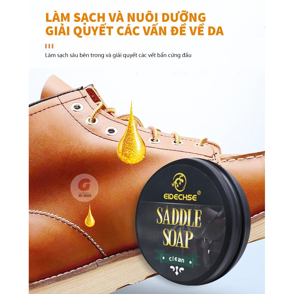 Xà phòng làm sạch giày da, đồ da, túi ví - Saddle soap 100ml