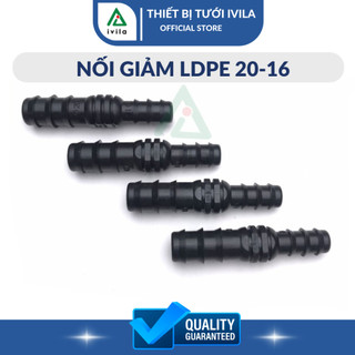 Nối thẳng LDPE thu 20 về 16 - Phụ kiện tưới nối ống 20mm ,16mm - Kết nối chắc chắn chịu áp lực cao