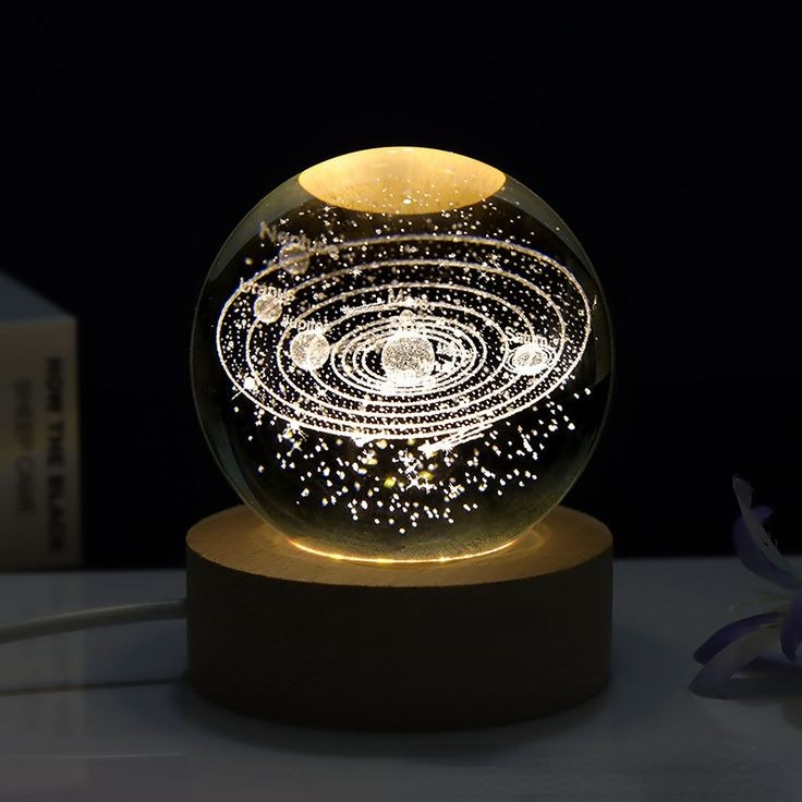 Đèn Ngủ 3D Quả Cầu Pha Lê Phát Sáng, Đèn Trang Trí Quà Tặng Sinh Nhật, Qùa Tặng Giáng Sinh, Quà Lưu Niệm,