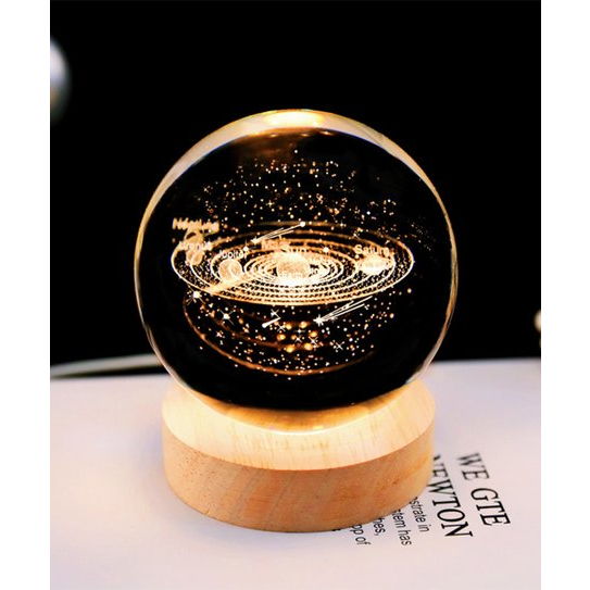 Đèn Ngủ 3D Quả Cầu Pha Lê Phát Sáng, Đèn Trang Trí Quà Tặng Sinh Nhật, Qùa Tặng Giáng Sinh, Quà Lưu Niệm,