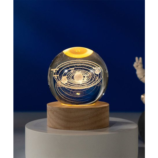 Đèn Ngủ 3D Quả Cầu Pha Lê Phát Sáng, Đèn Trang Trí Quà Tặng Sinh Nhật, Qùa Tặng Giáng Sinh, Quà Lưu Niệm,