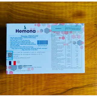[CHÍNH HÃNG] VIÊN UỐNG BỔ BẦU HEMONA (HỘP 30 VIÊN)