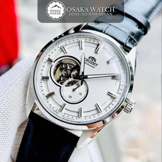 Đồng Hồ Nam Osaka Semi Skeleton Máy Cơ Automatic Dây Kim Loại Hàng Cao Cấp Mới - Màu Trắng