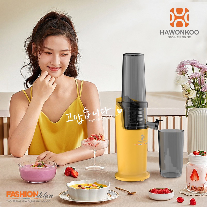 Máy ép chậm Hawonkoo SJH -001 150W 550ML Hàng chính hãng - Bảo hành 12 tháng