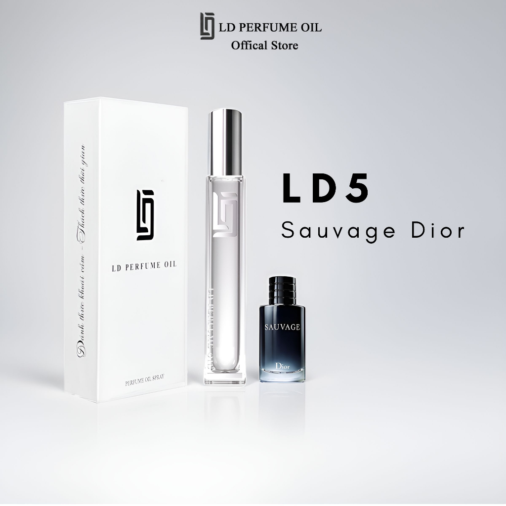 Nước hoa nam LD5 mùi hương phóng khoáng tinh dầu thơm chai chiết 12ml