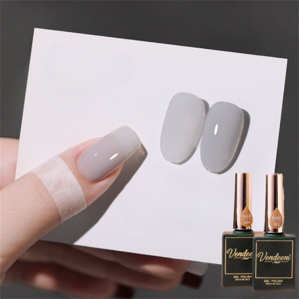 Sơn gel thạch trắng gạo xám tro sang xin cute chính hãng siêu mướt bao test chất sơn Led/UV N.P Nails