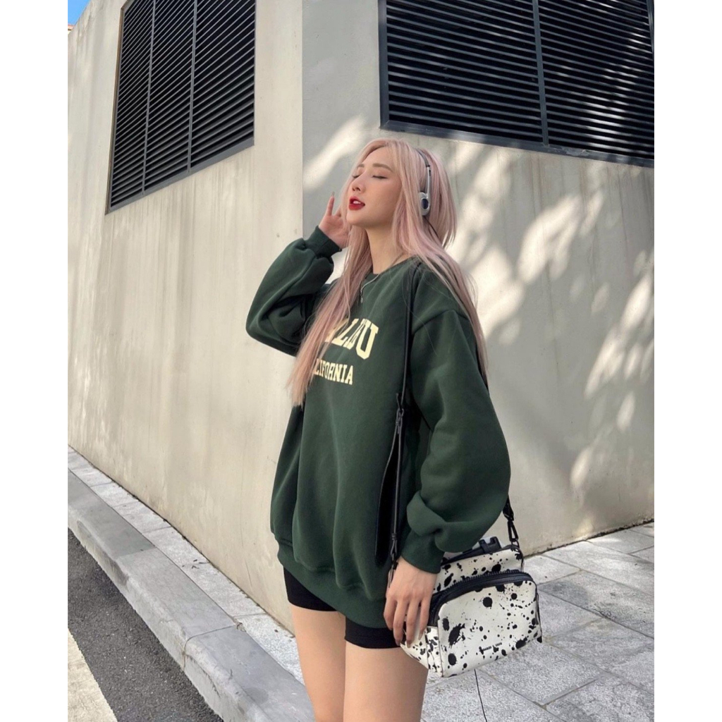 Áo hoodie form rộng in chữ Mali AoSwtMALIBU780